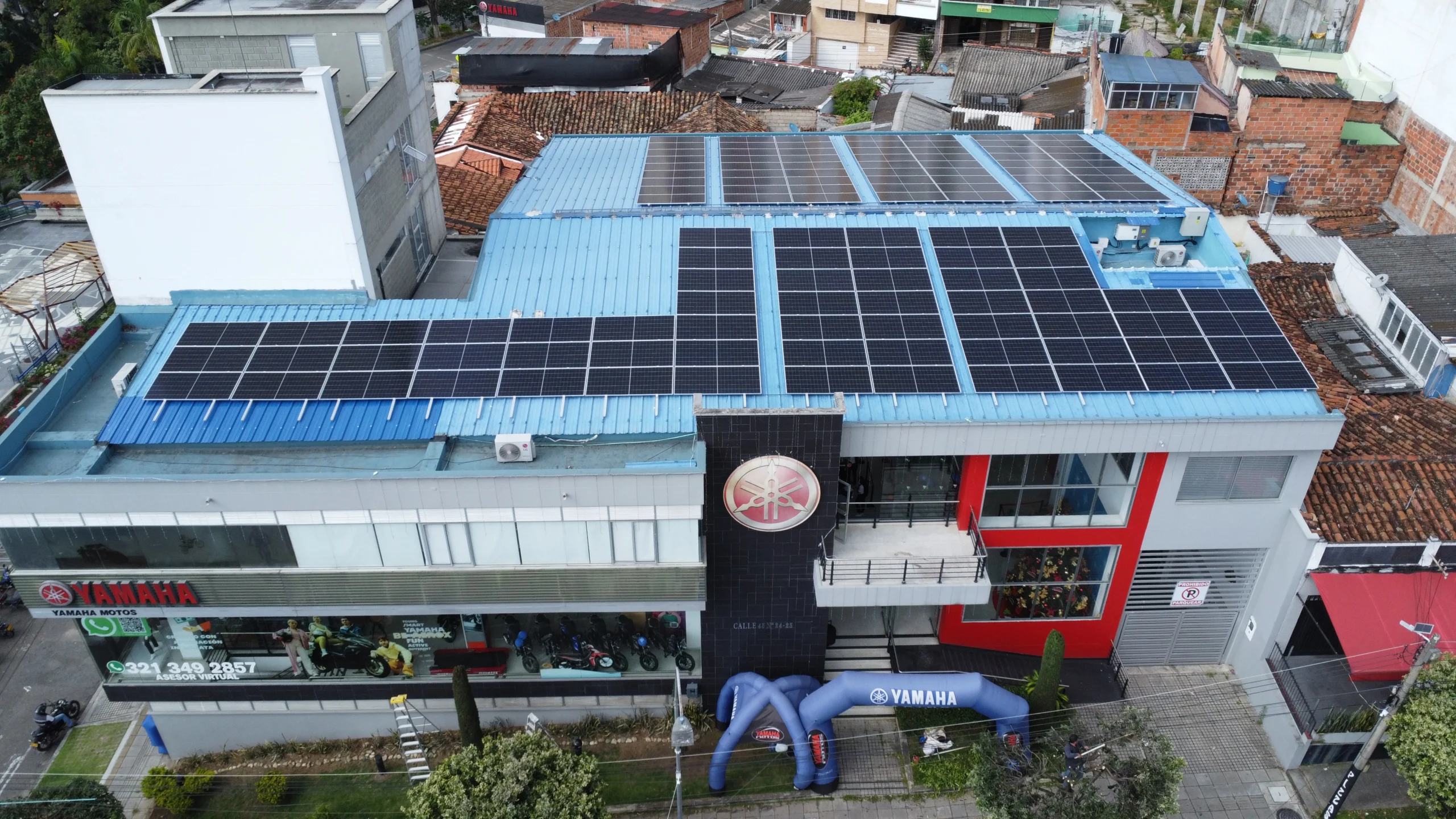 Paneles solares-Concesionario -Yamaha